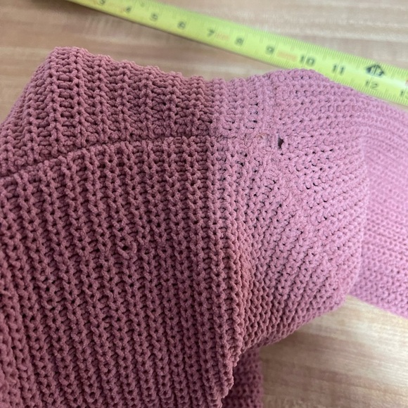 Jessica Simpson mauve pink cropped top sweater women’s size XS boho - Picture 11 of 16